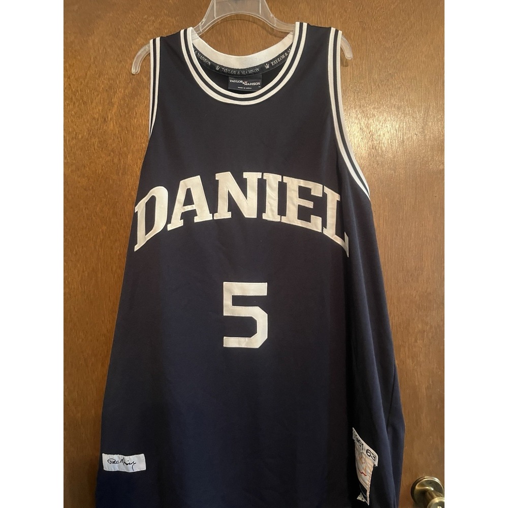 Pistol Pete Maravich Daniel HS NBA Throwback Jersey Sz 56-Taylor/Madison